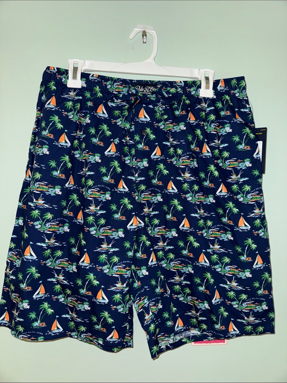 Polo by Ralph Lauren Navy Tropical Sailboat PJ shorts
